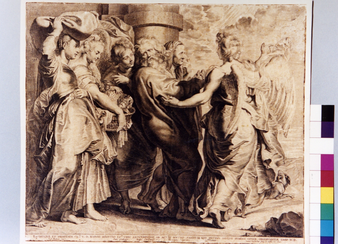 lot e la famiglia in fuga da Sodoma (stampa) di Rubens Pieter Paul, Vorsterman Lucas I (sec. XVII)