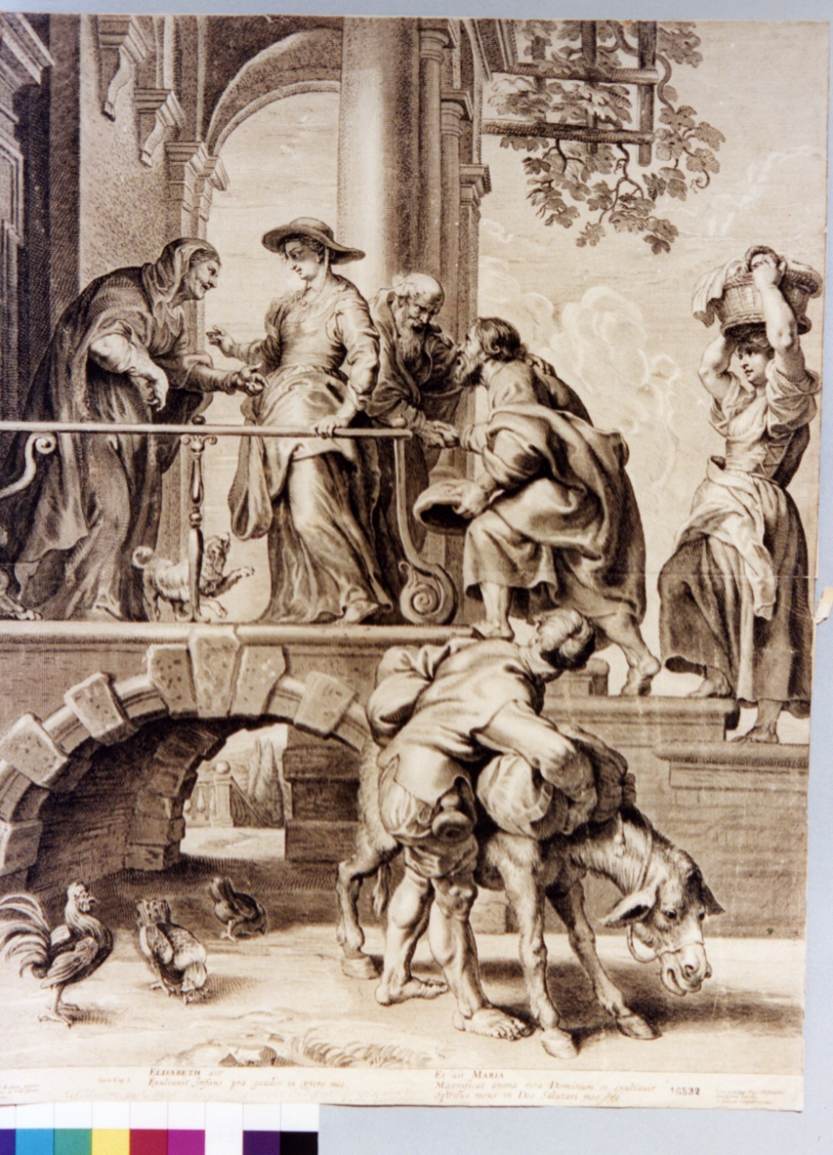 visitazione (stampa) di De Jode Pieter, Rubens Pieter Paul (sec. XVII)