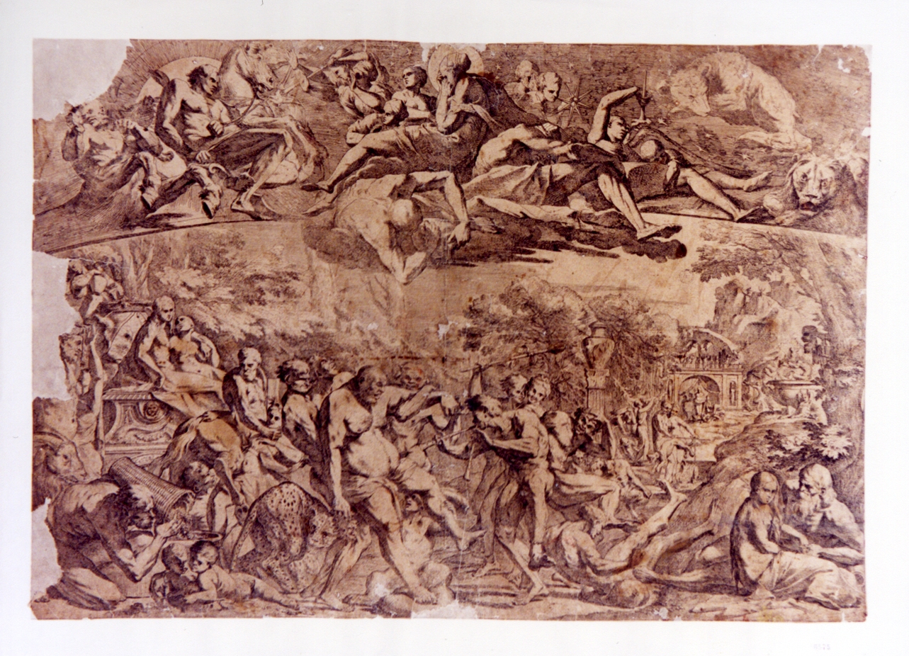 allegoria dell'autunno (stampa) di Testa Pietro detto Lucchesino (sec. XVII)