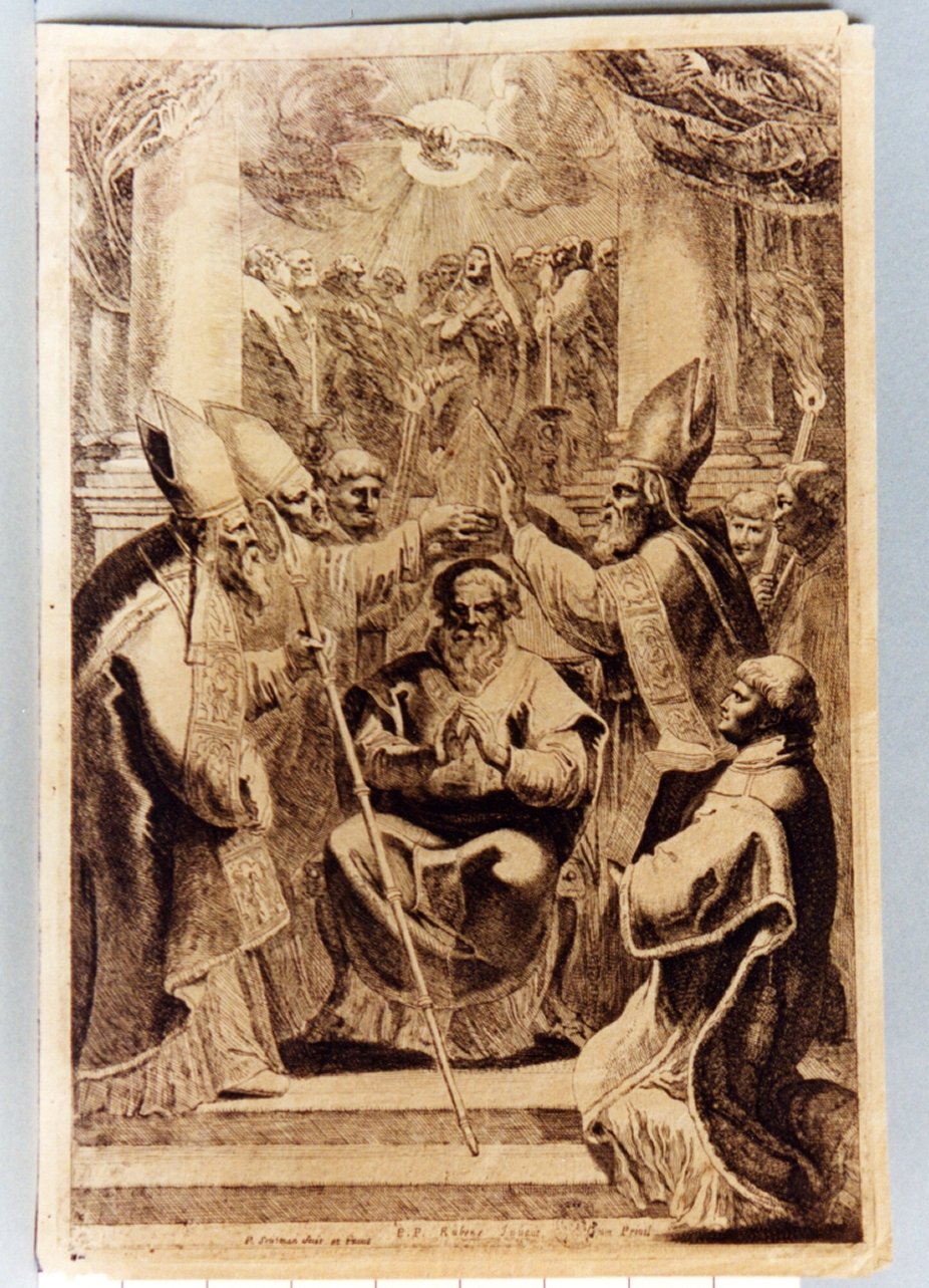 consacrazione di un vescovo (stampa) di Soutman Pieter Claesz, Rubens Pieter Paul (sec. XVII)