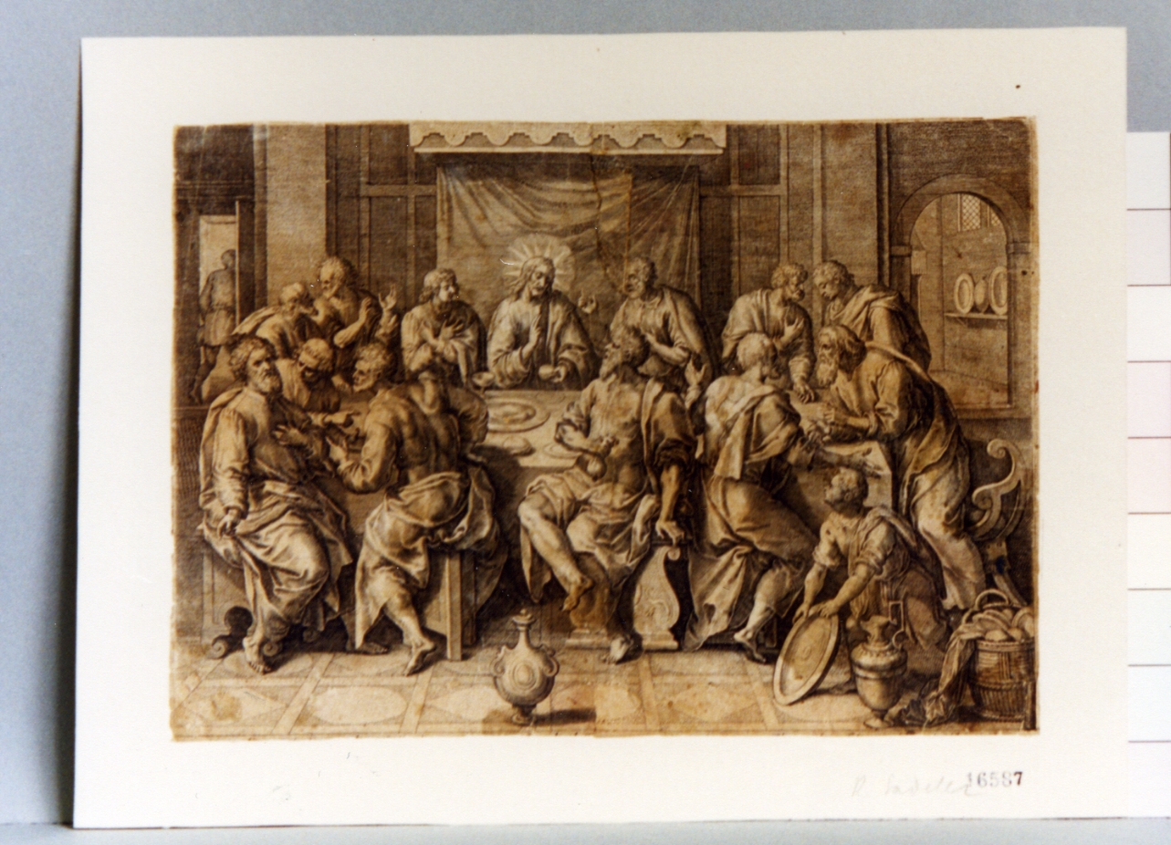 ultima cena (stampa) di Sadeler Raphael II (sec. XVII)