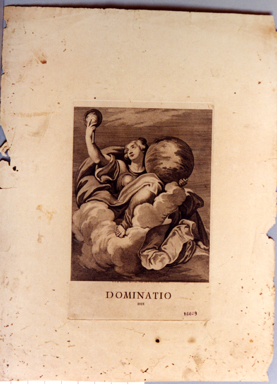 allegoria del dominio (stampa) di Von Prenner Georg Gaspar (sec. XVIII)