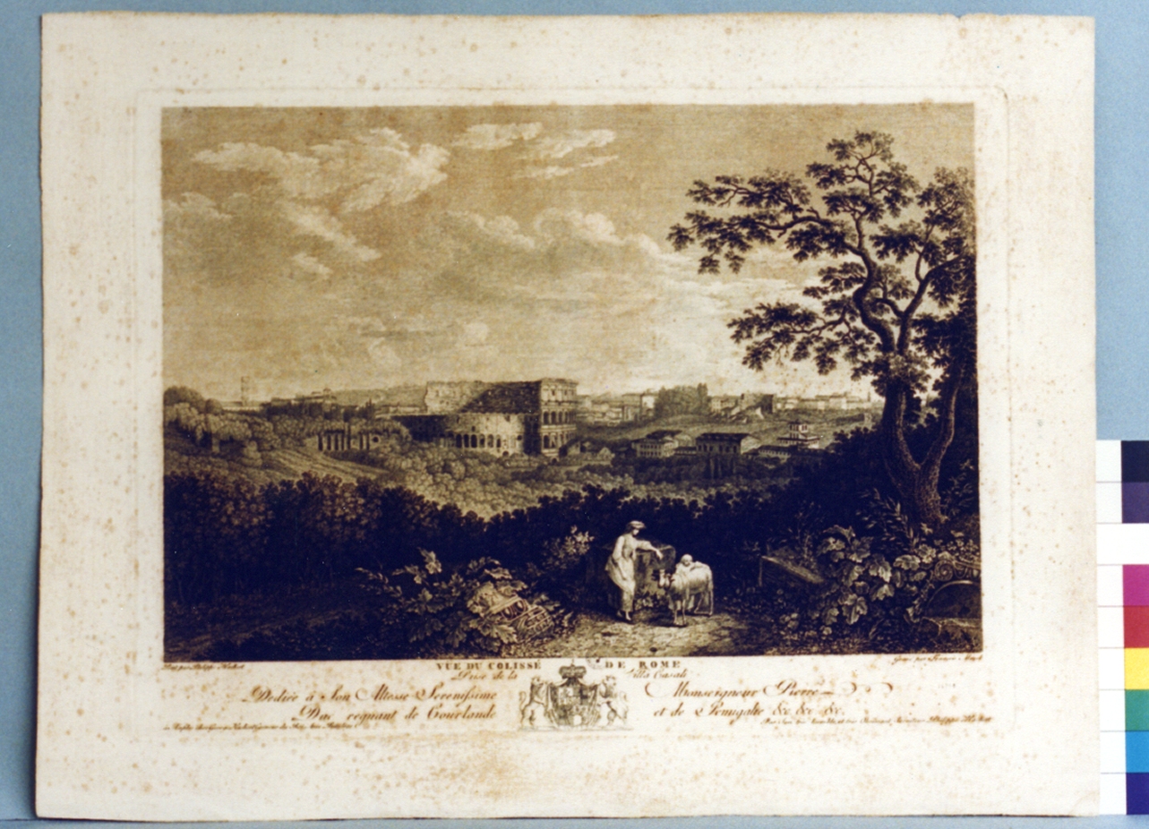 veduta di Roma (stampa) di Morel François, Hackert Philipp (secc. XVIII/ XIX)