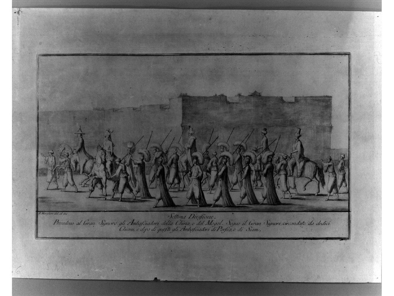 corteo carnevalesco (stampa, elemento d'insieme) di Morghen Raffaello (sec. XVIII)