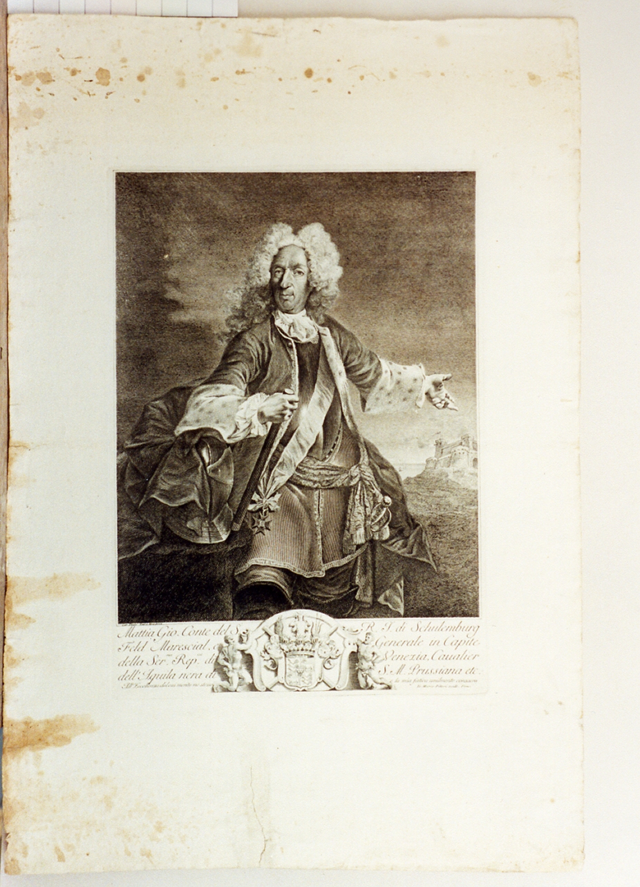 ritratto d'uomo (stampa) di Pitteri Marco Alvise (sec. XVIII)