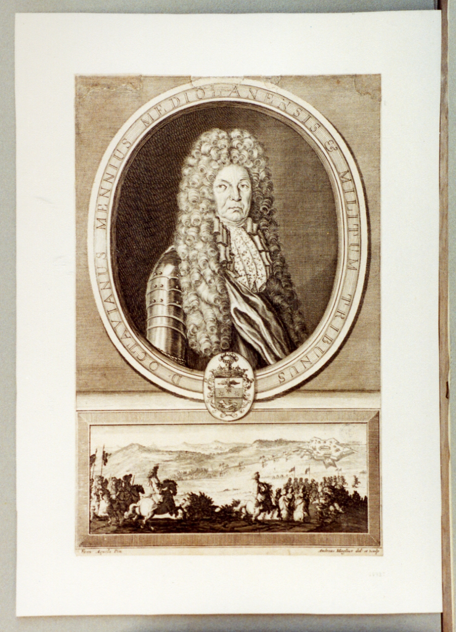 ritratto d'uomo (stampa) di Aquila Francesco Faraone (sec. XVIII)