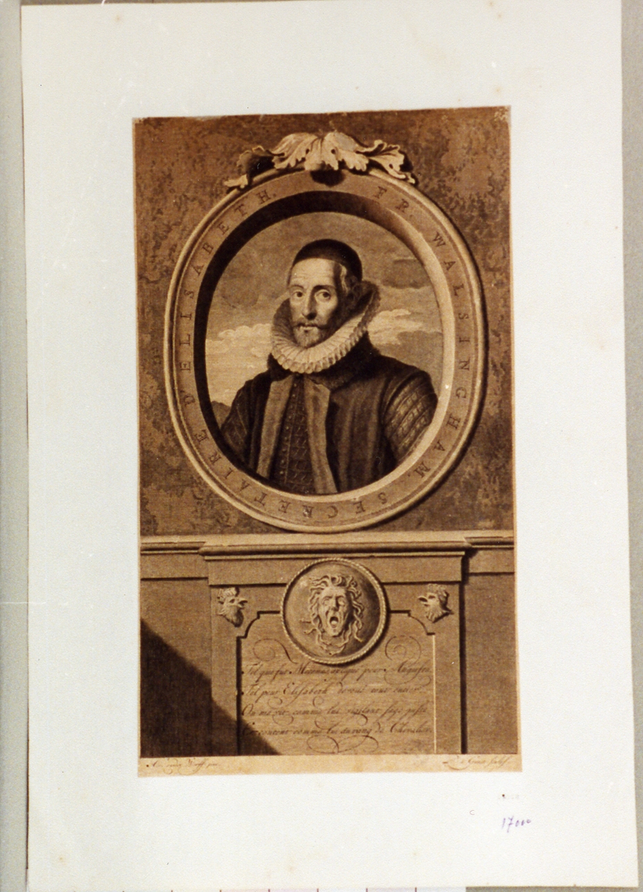 ritratto d'uomo (stampa) di Van Gunst Pieter Stevens, Van der Werff Adriaan (secc. XVII/ XVIII)