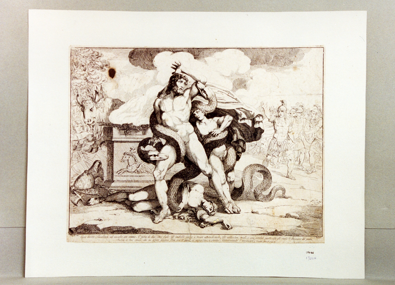 laocoonte e i figli strangolati da due serpenti (stampa) di Pinelli Bartolomeo (secc. XVIII/ XIX)