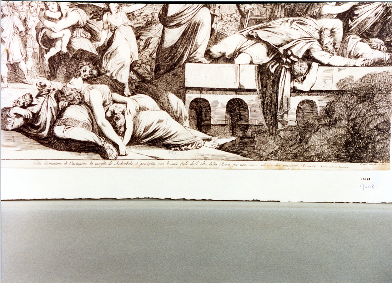 eroismo della moglie di Asdrubale (stampa) di Pinelli Bartolomeo (secc. XVIII/ XIX)
