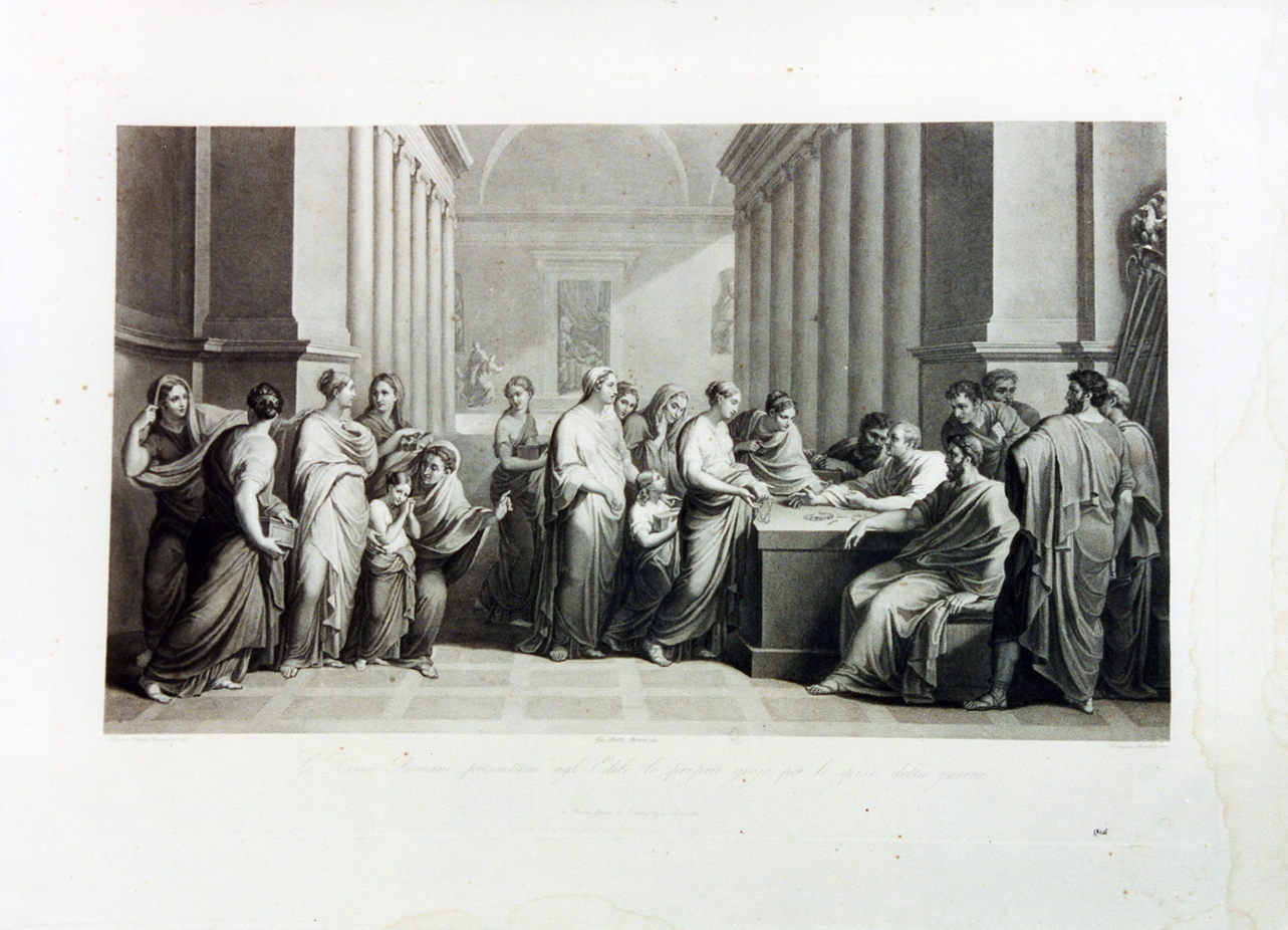 episodio di storia romana (stampa) di Marchetti Domenico, Camuccini Vincenzo (prima metà sec. XIX)
