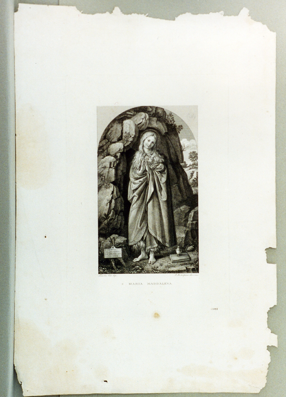 Santa Maria Maddalena (stampa) di Rosaspina Francesco (secc. XVIII/ XIX)