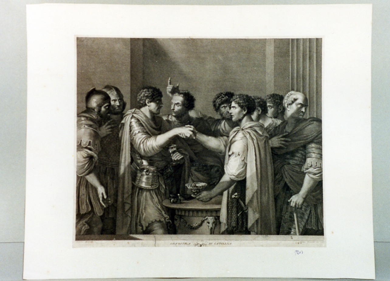congiura di Catilina (stampa) di Rainaldi Francesco, Fedi Antonio (sec. XVIII)