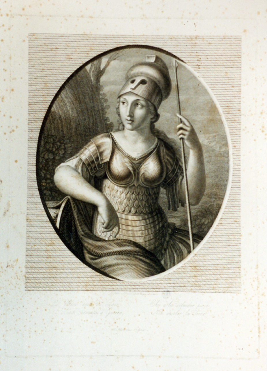 Minerva (stampa) di Morghen Guglielmo (prima metà sec. XIX)