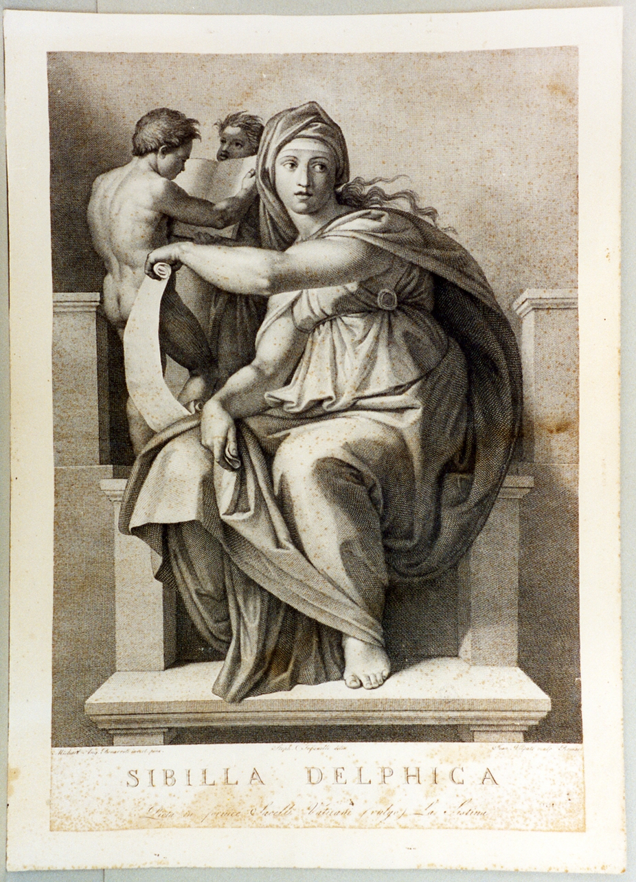 Sibilla delfica (stampa) di Volpato Giovanni, Tofanelli Stefano (secc. XVIII/ XIX)