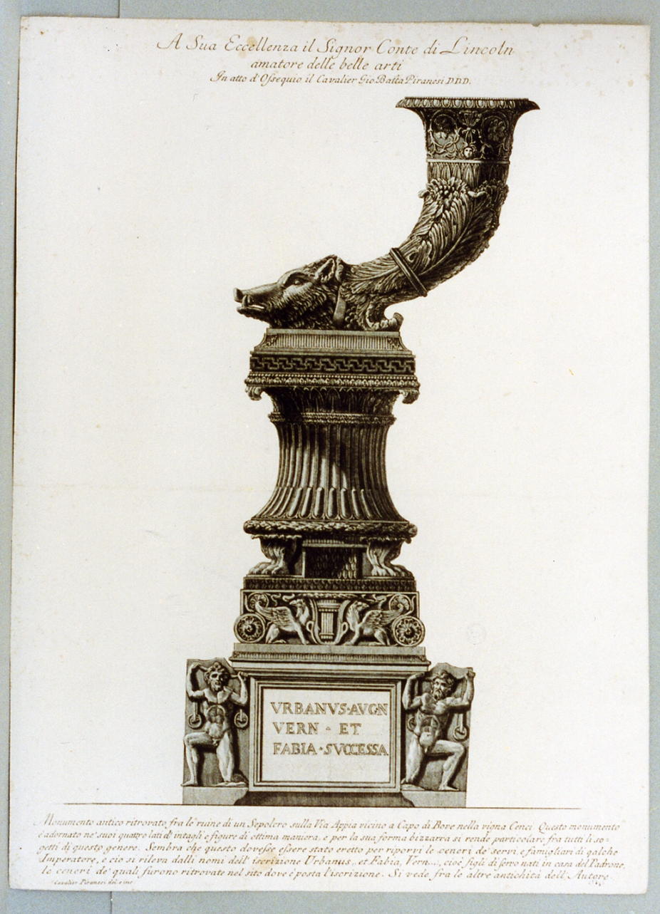 sepolcro (stampa) di Piranesi Giovanni Battista (sec. XVIII)