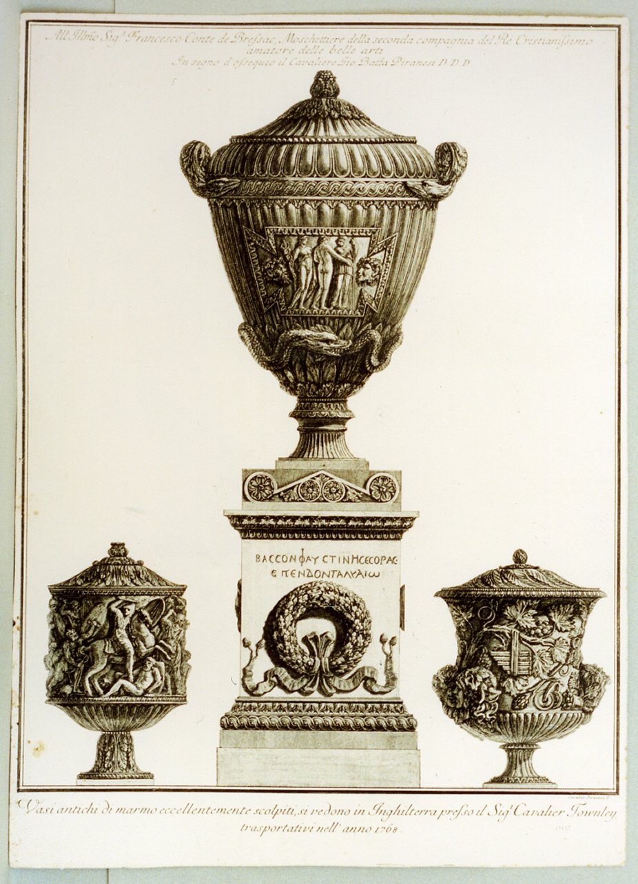 vaso (stampa) di Piranesi Giovanni Battista (sec. XVIII)