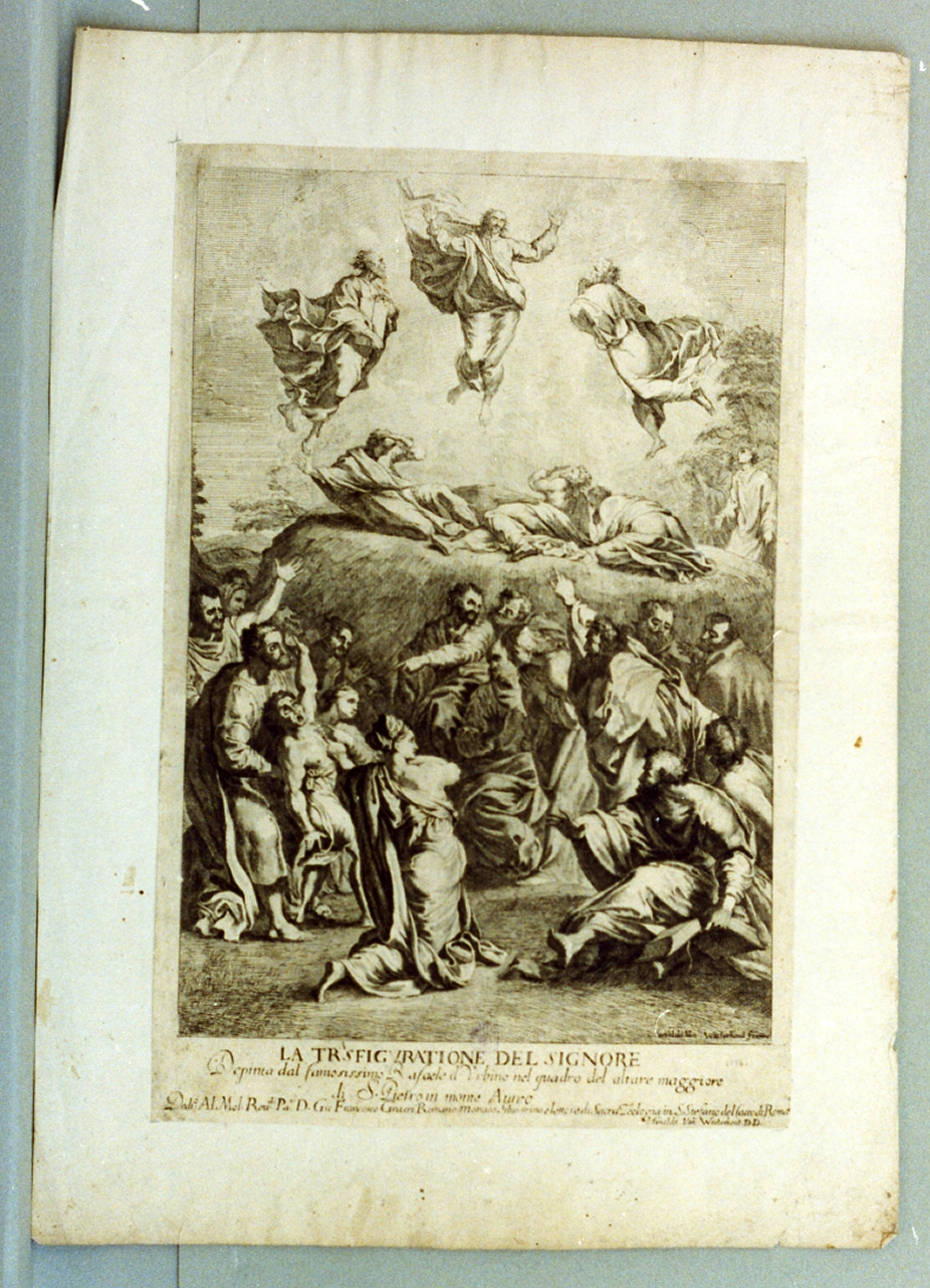 trasfigurazione (stampa) di Van Westerhout Arnold (secc. XVII/ XVIII)
