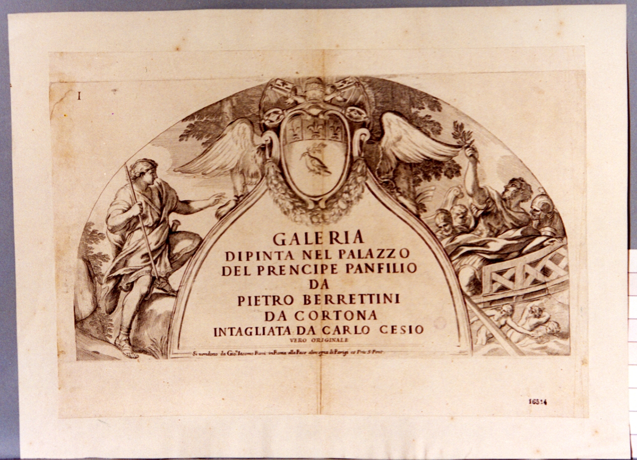 Enea e Pallante (stampa) di Cesio Carlo (sec. XVII)