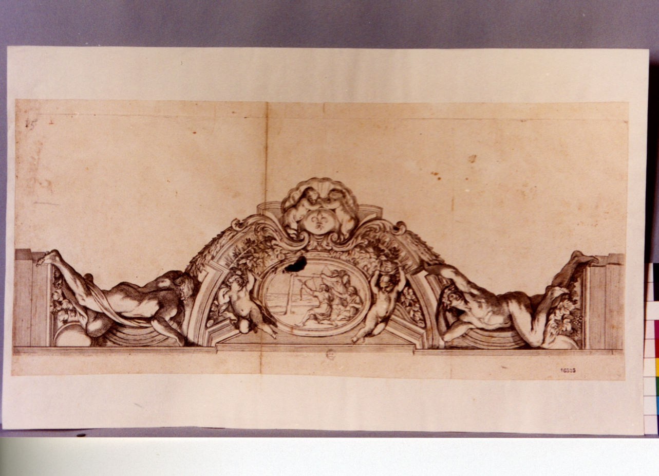 elementi decorativi (stampa tagliata) di Cesio Carlo (sec. XVII)