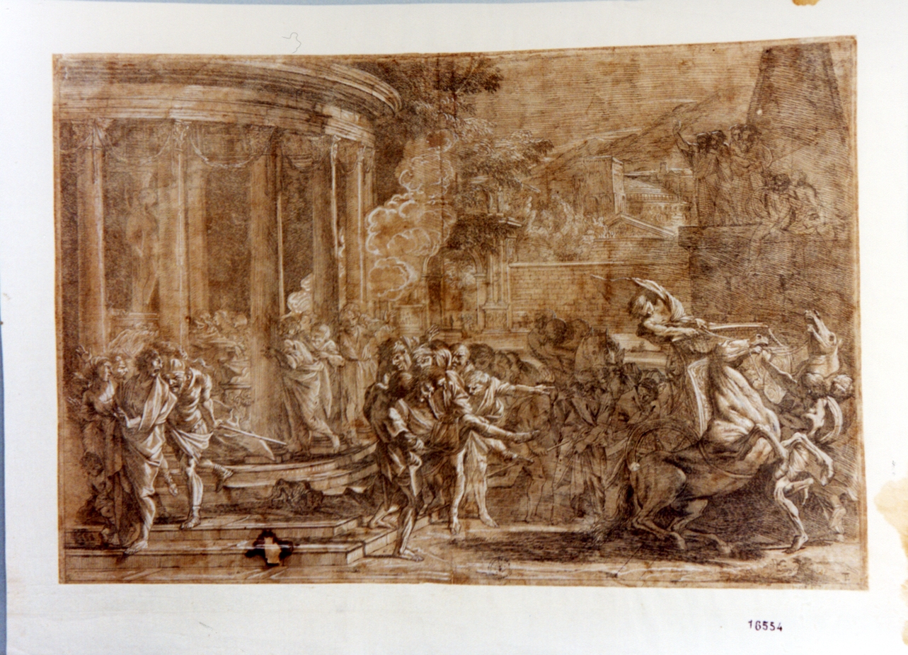 avvelenamento del tetrarca Simorice (stampa) di Testa Pietro detto Lucchesino (sec. XVII)
