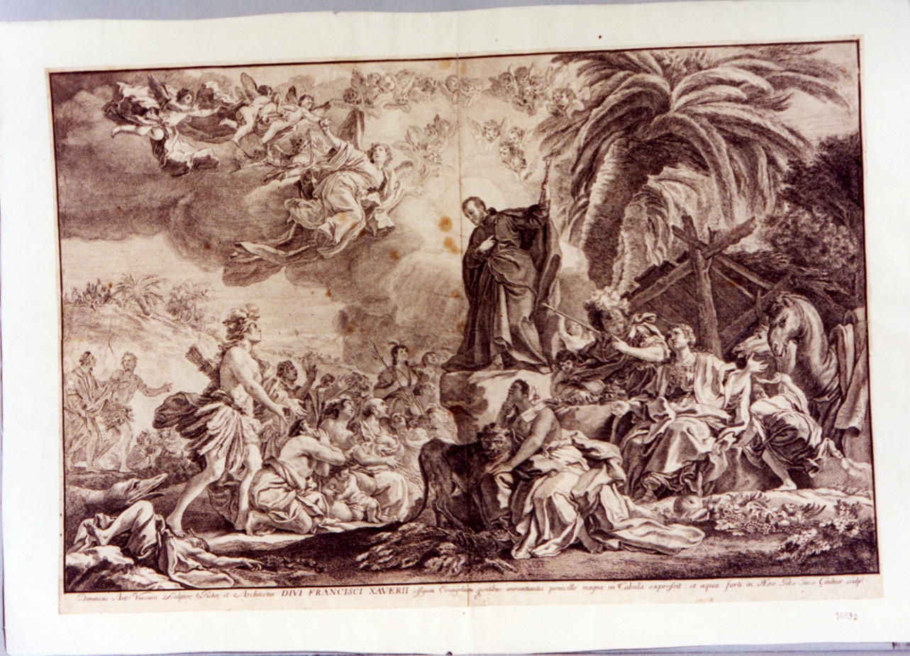 San Francesco Saverio (stampa) di Gaultier Pierre Jacques (sec. XVIII)