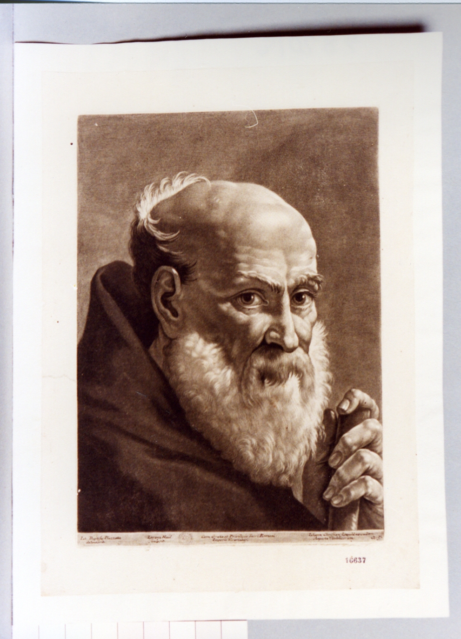 ritratto d'uomo (stampa) di Haid Johann Lorenz (sec. XVIII)