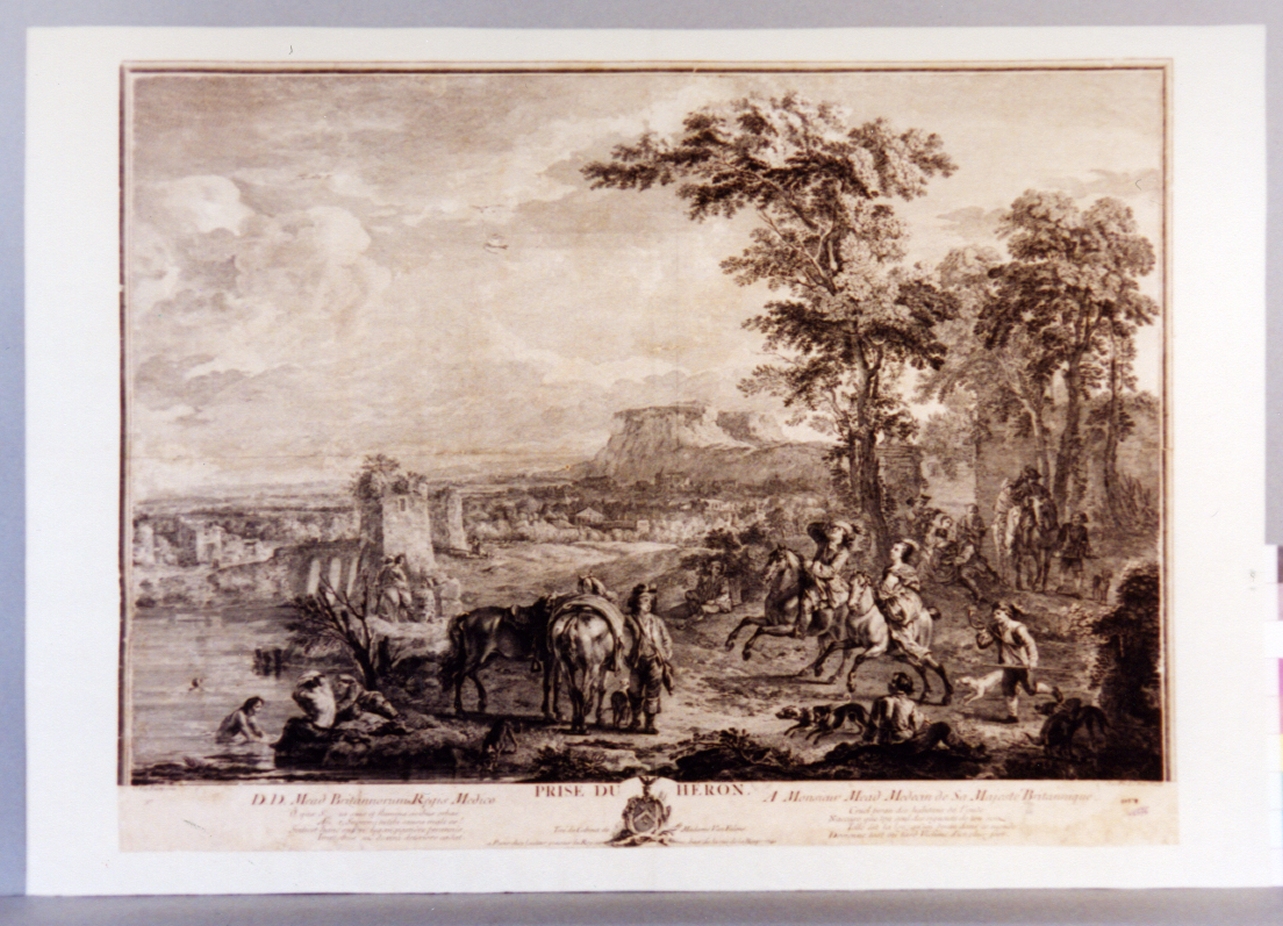 scena di caccia (stampa) di Van Falens Carel, Le Bas Jacques Philippe (sec. XVIII)