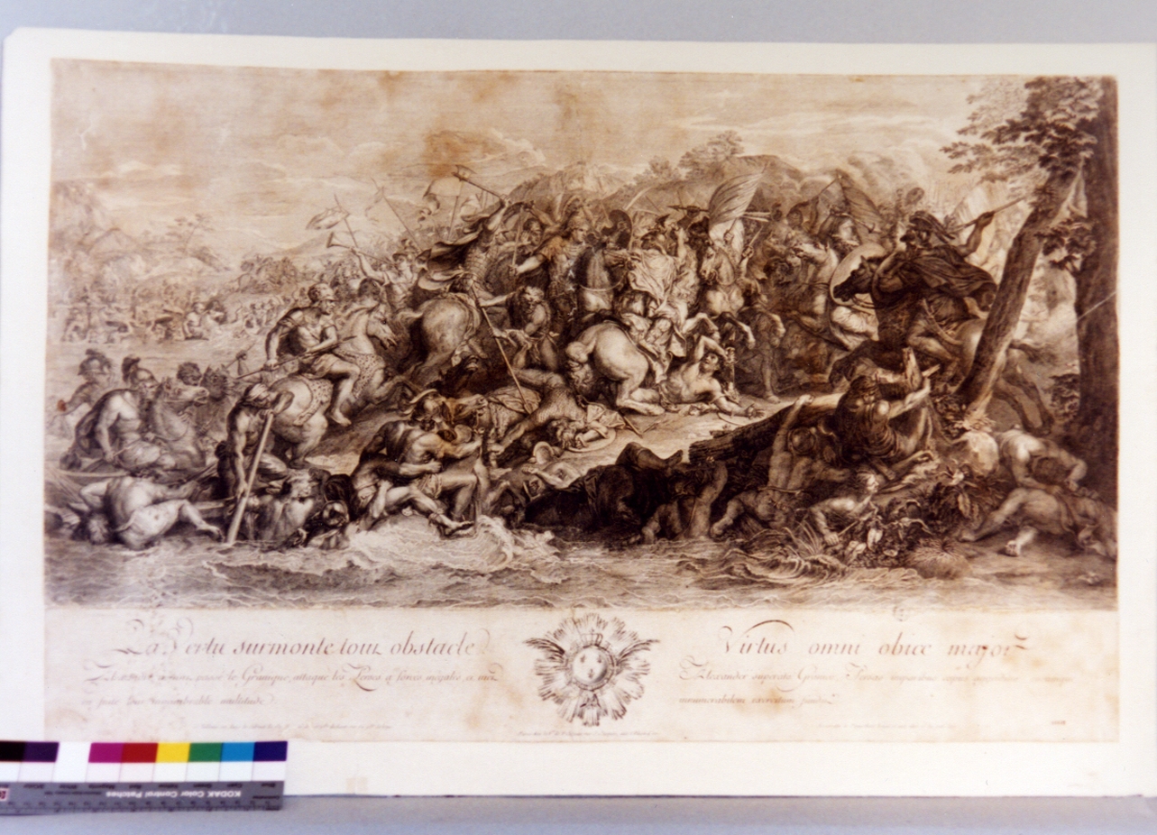 scena di battaglia (stampa) di Picault Pierre (sec. XVIII)