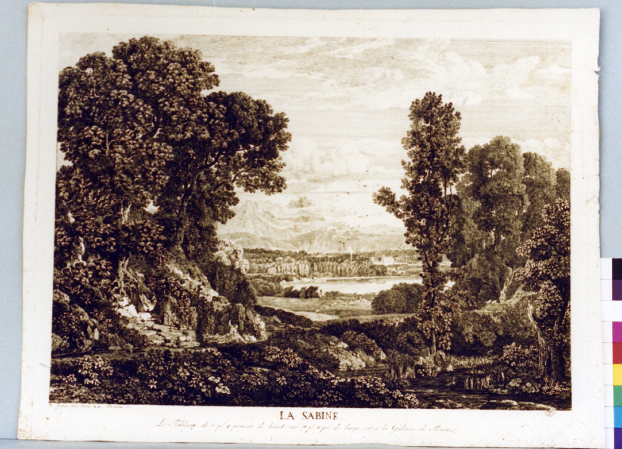paesaggio con figure (stampa) di Boguet Nicolas Didier (secc. XVIII/ XIX)