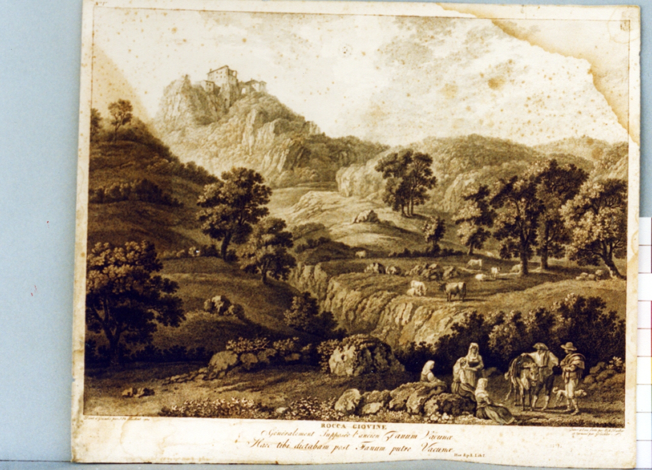 paesaggio montano (stampa) di Eichler Mathias Gottfried, Dunker Balthasar Anton, Hackert Philipp (secc. XVIII/ XIX)