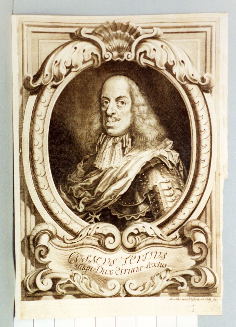 ritratto d'uomo (stampa) di Van Westerhout Arnold (sec. XVIII)