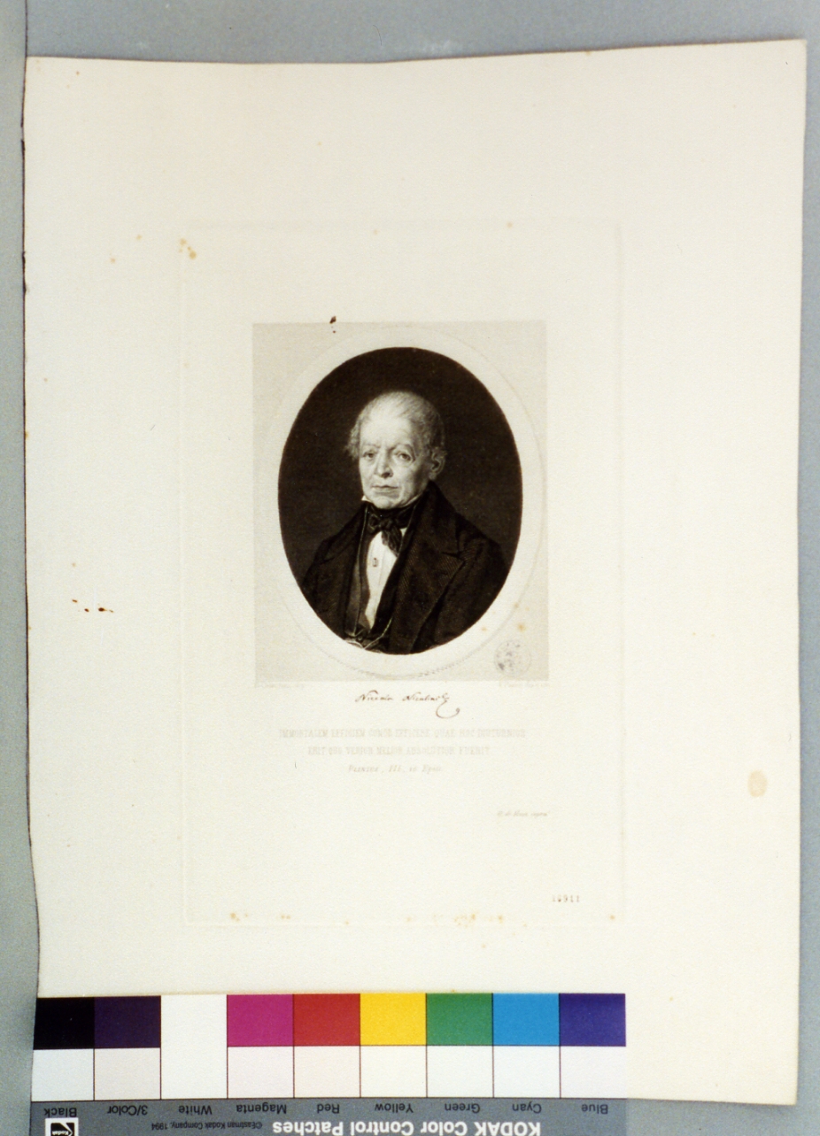 ritratto d'uomo (stampa) di Celentano Bernardo, Pisante Francesco (sec. XIX)