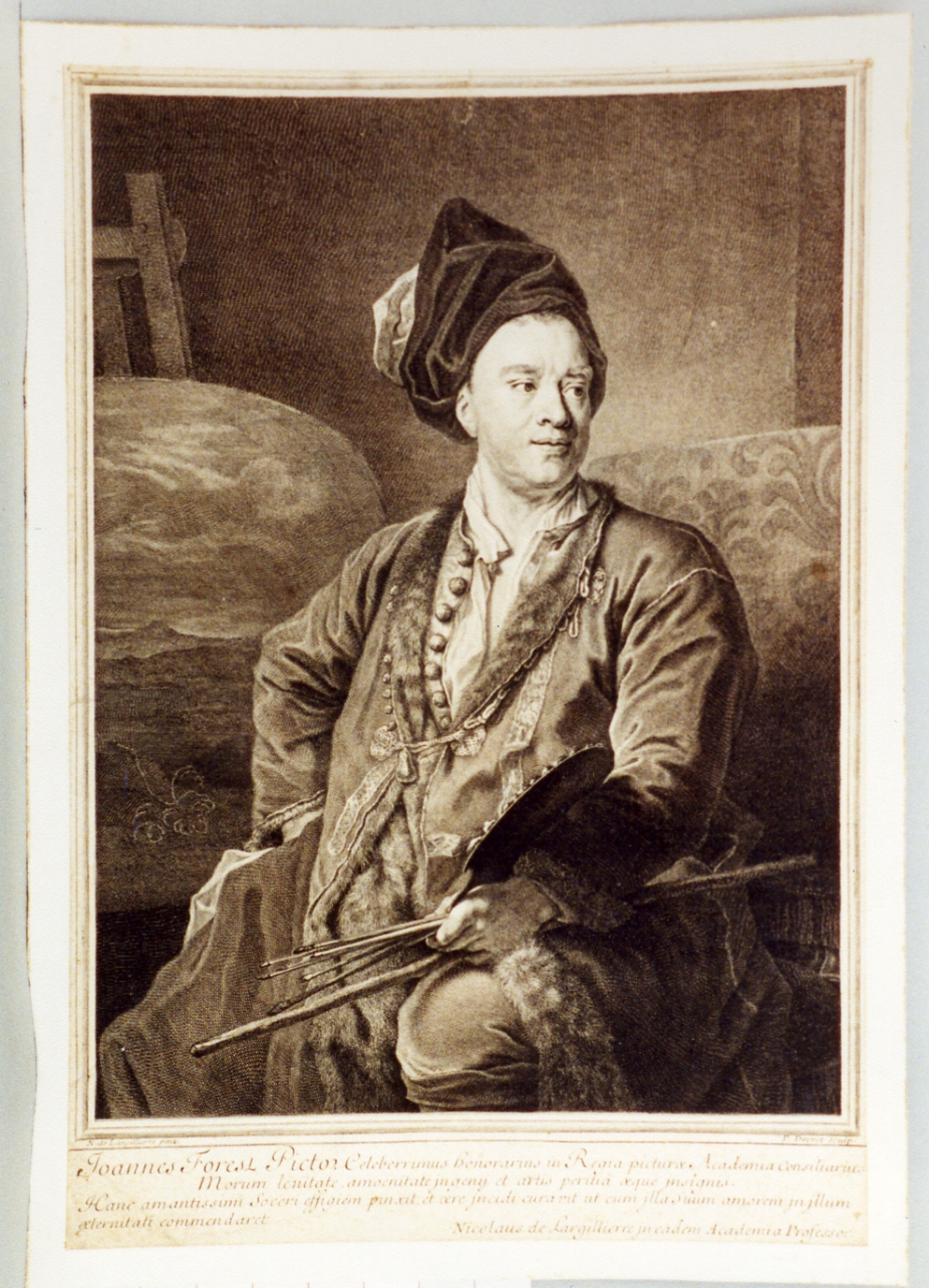 ritratto d'uomo (stampa) di Drevet Pierre (sec. XVIII)