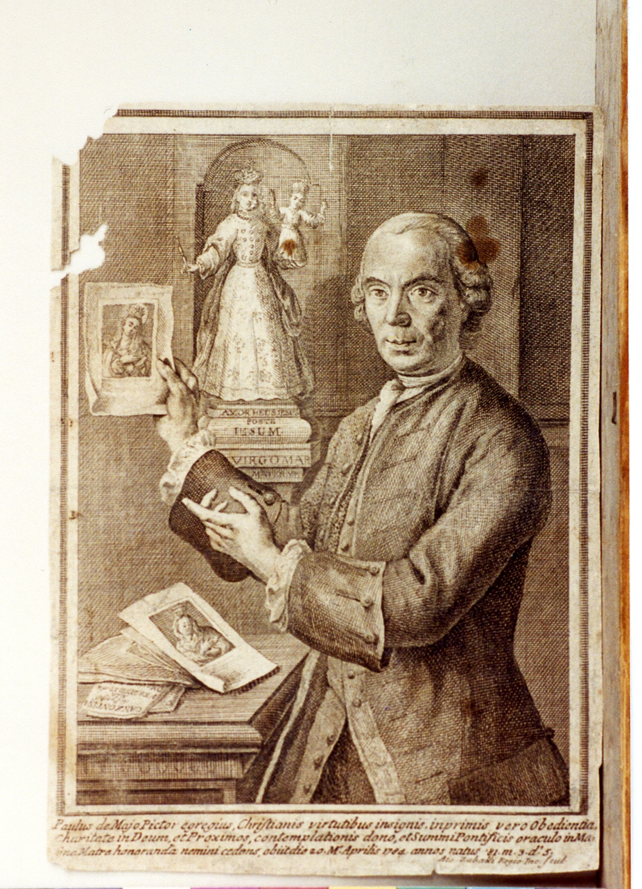 ritratto d'uomo (stampa) di Zaballi Antonio (sec. XVIII)