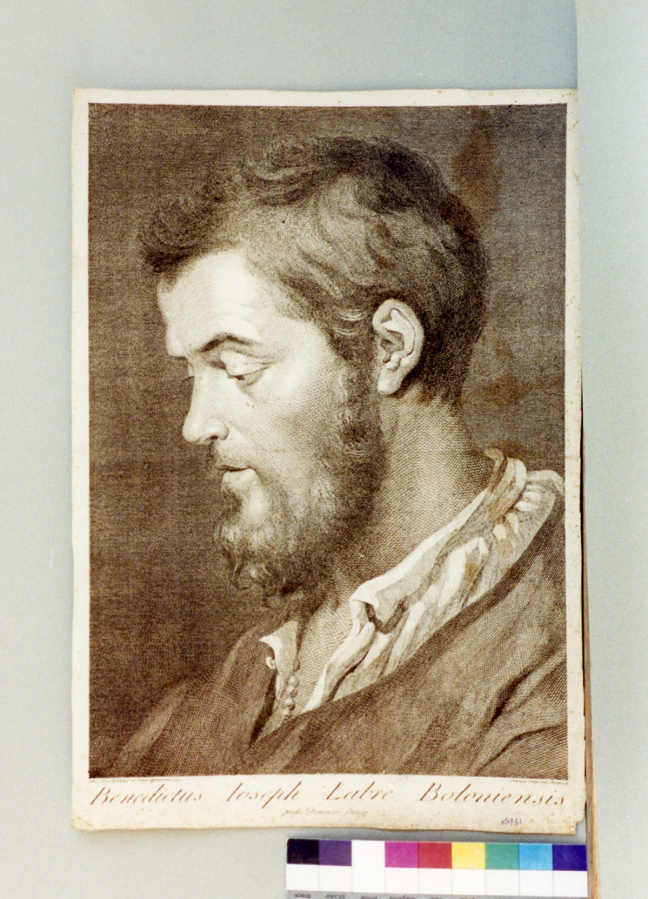 ritratto d'uomo (stampa) di Cunego Domenico, Bley Andrè (sec. XVIII)