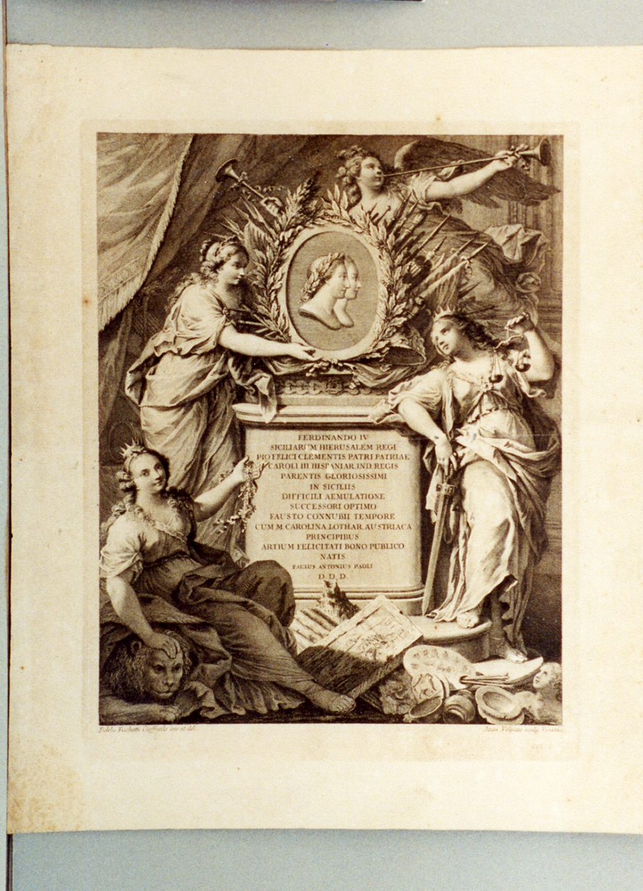 figura allegorica (stampa) di Volpato Giovanni (secc. XVIII/ XIX)