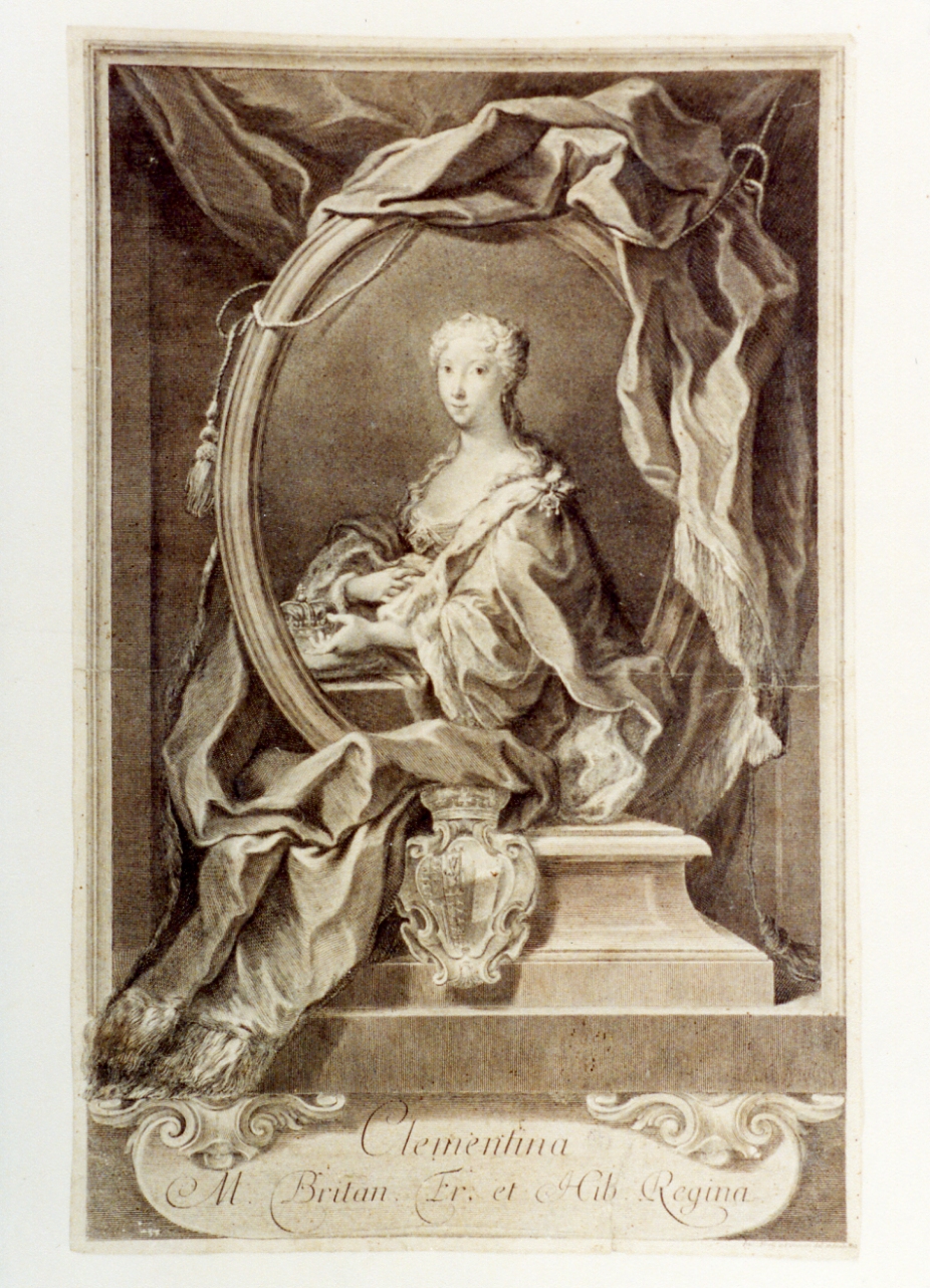 ritratto di donna (stampa) di Frey Jakob (sec. XVIII)