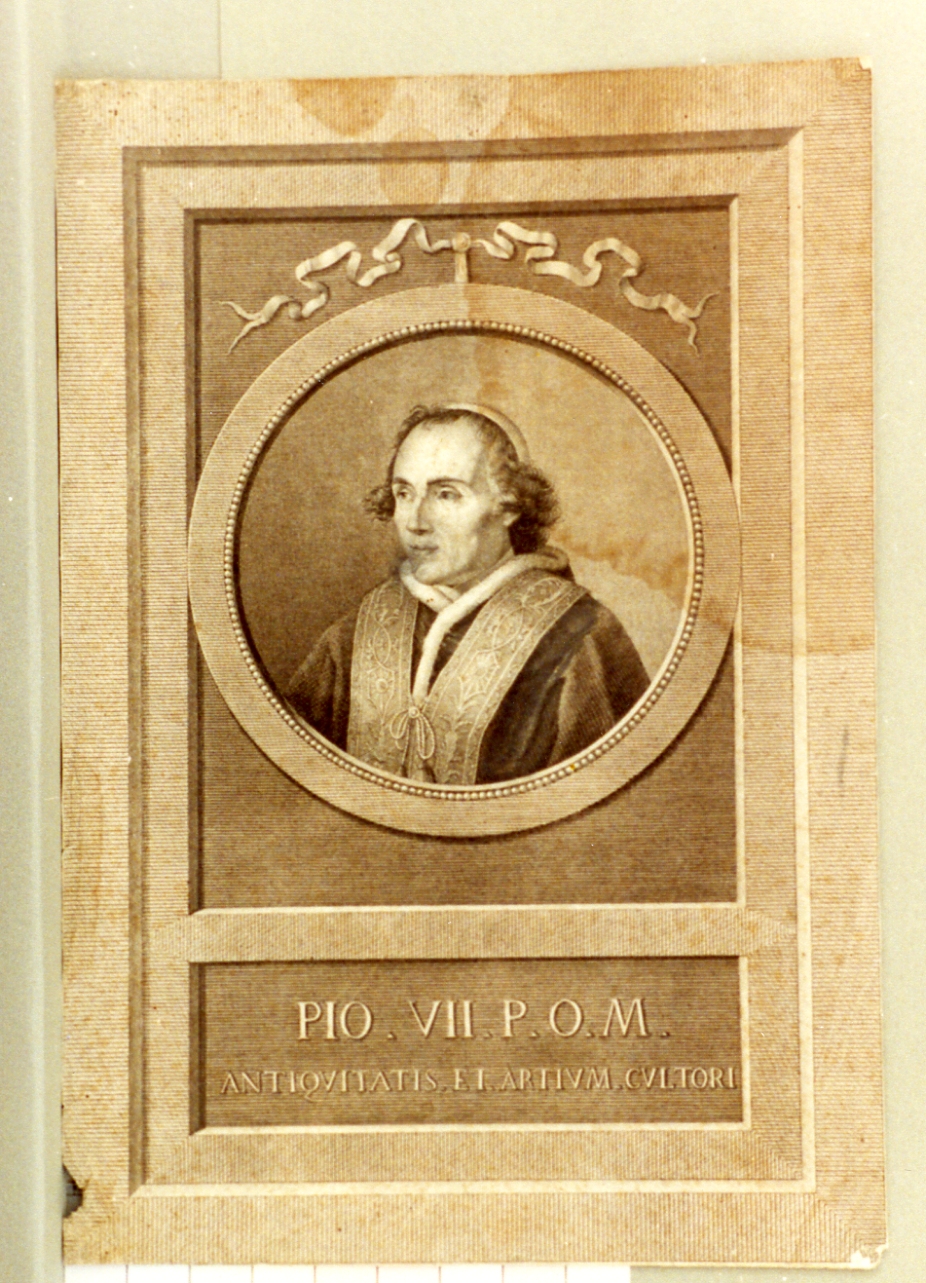 ritratto di papa Pio VII (stampa) - ambito italiano (sec. XIX)
