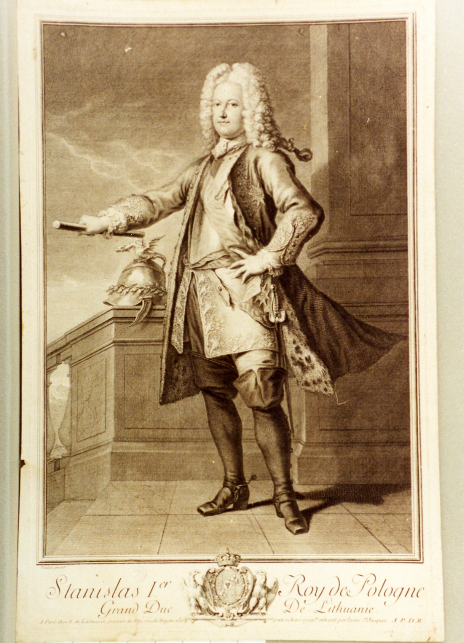 ritratto d'uomo (stampa tagliata) di Van Loo Joseph (sec. XVIII)