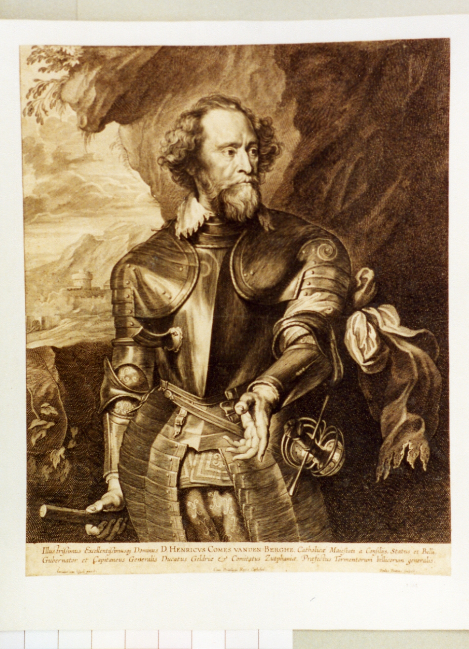 ritratto d'uomo (stampa) di Pontius Paul (sec. XVII)