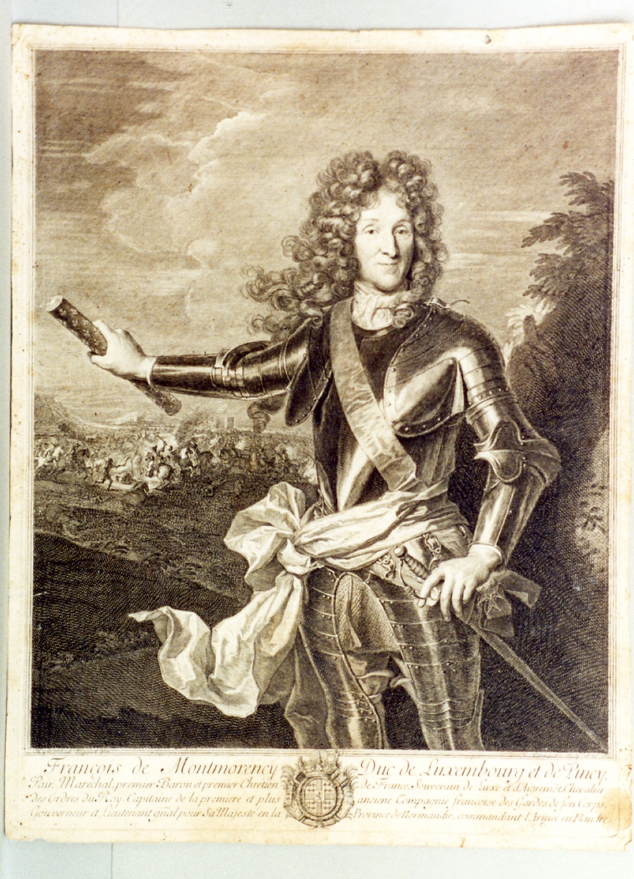 ritratto d'uomo (stampa tagliata) di Rigaud Hyacinthe, Vermeulen Cornelis (sec. XVII)
