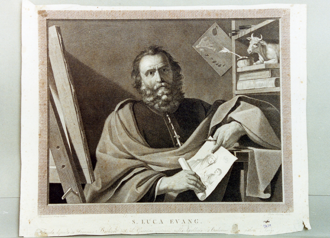 San Luca (stampa tagliata) di Fontana Pietro (secc. XVIII/ XIX)