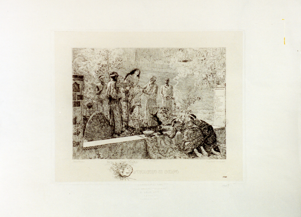 Oracolo di delfi (stampa) di De Sanctis Giuseppe, Miola Camillo (sec. XIX)