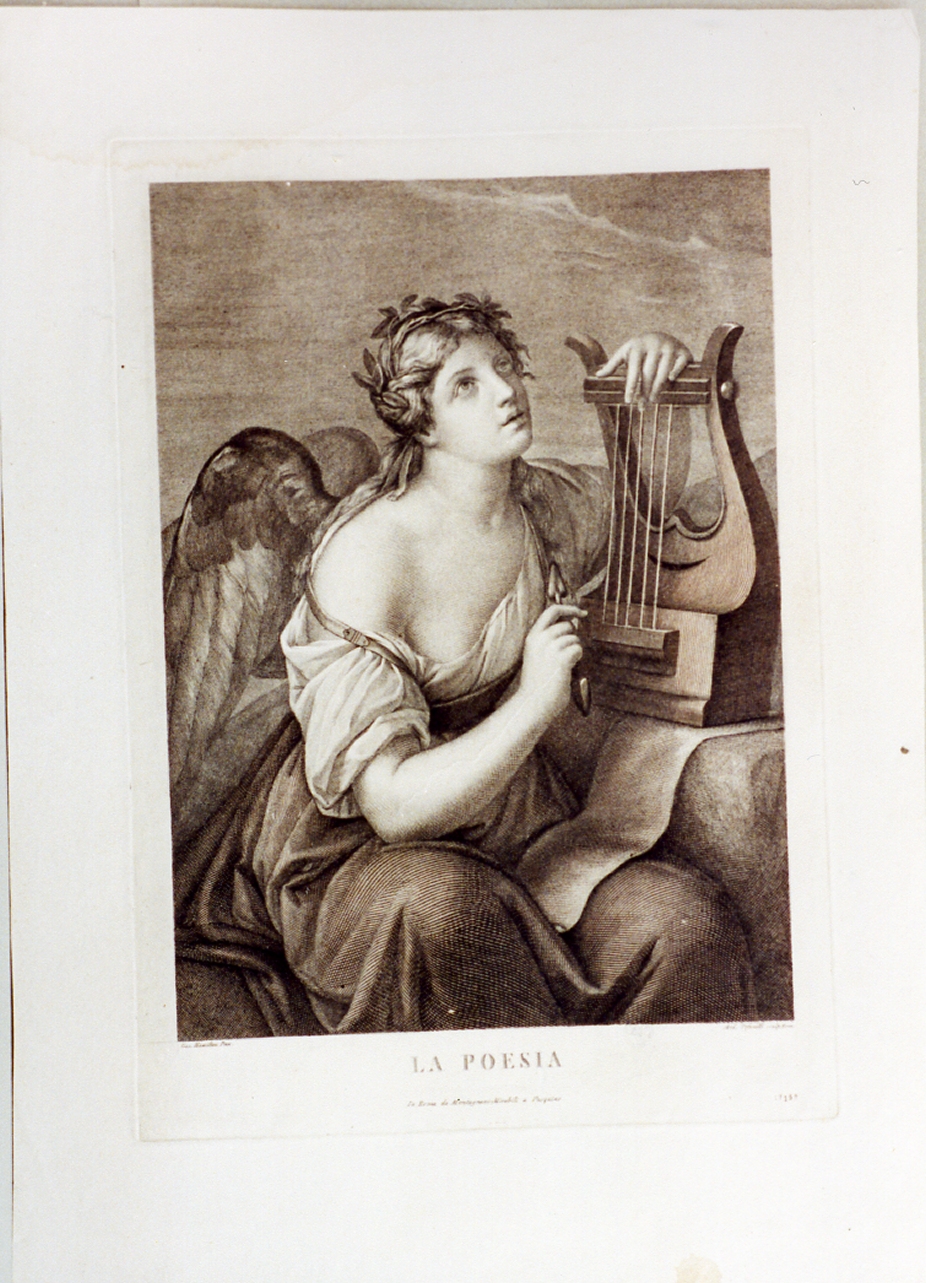 allegoria della poesia (stampa) di Hamilton Gavin, Tofanelli Andrea (secc. XVIII/ XIX)