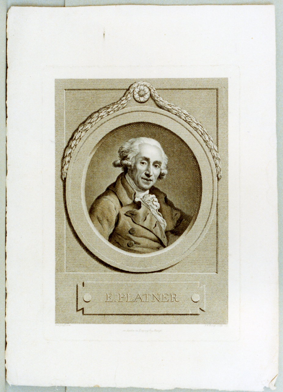 ritratto d'uomo (stampa) di Graff Anton, Bause Johann Friedrich (sec. XVIII)