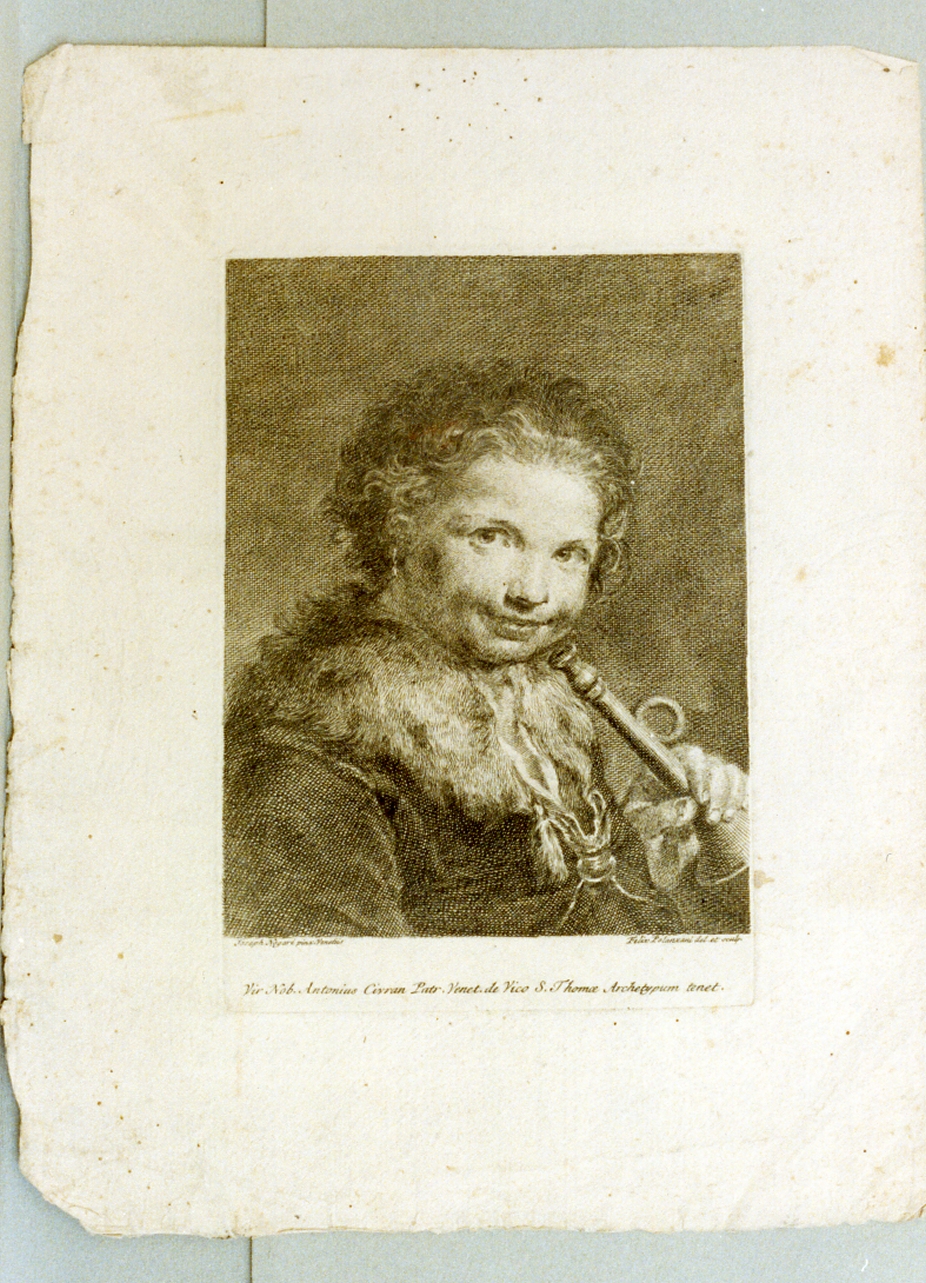ritratto di bambino (stampa) di Polanzani Francesco, Nogari Giuseppe (sec. XVIII)
