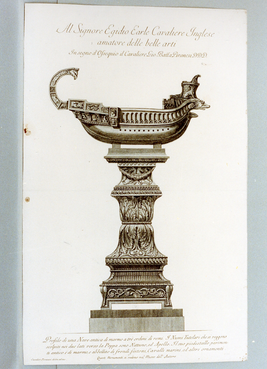 nave (stampa) di Piranesi Giovanni Battista (sec. XVIII)