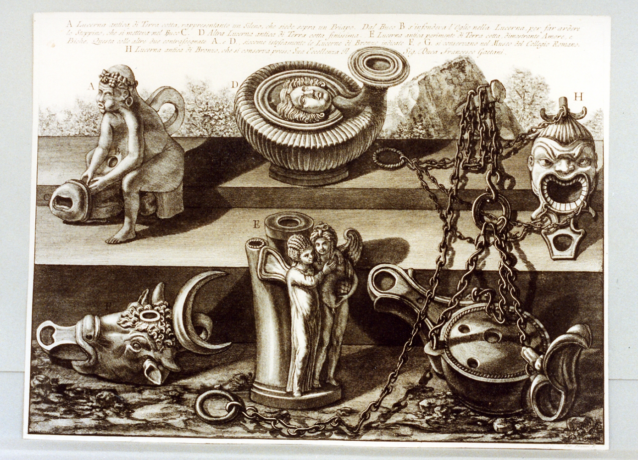 reperti archeologici (stampa) di Piranesi Giovanni Battista (sec. XVIII)