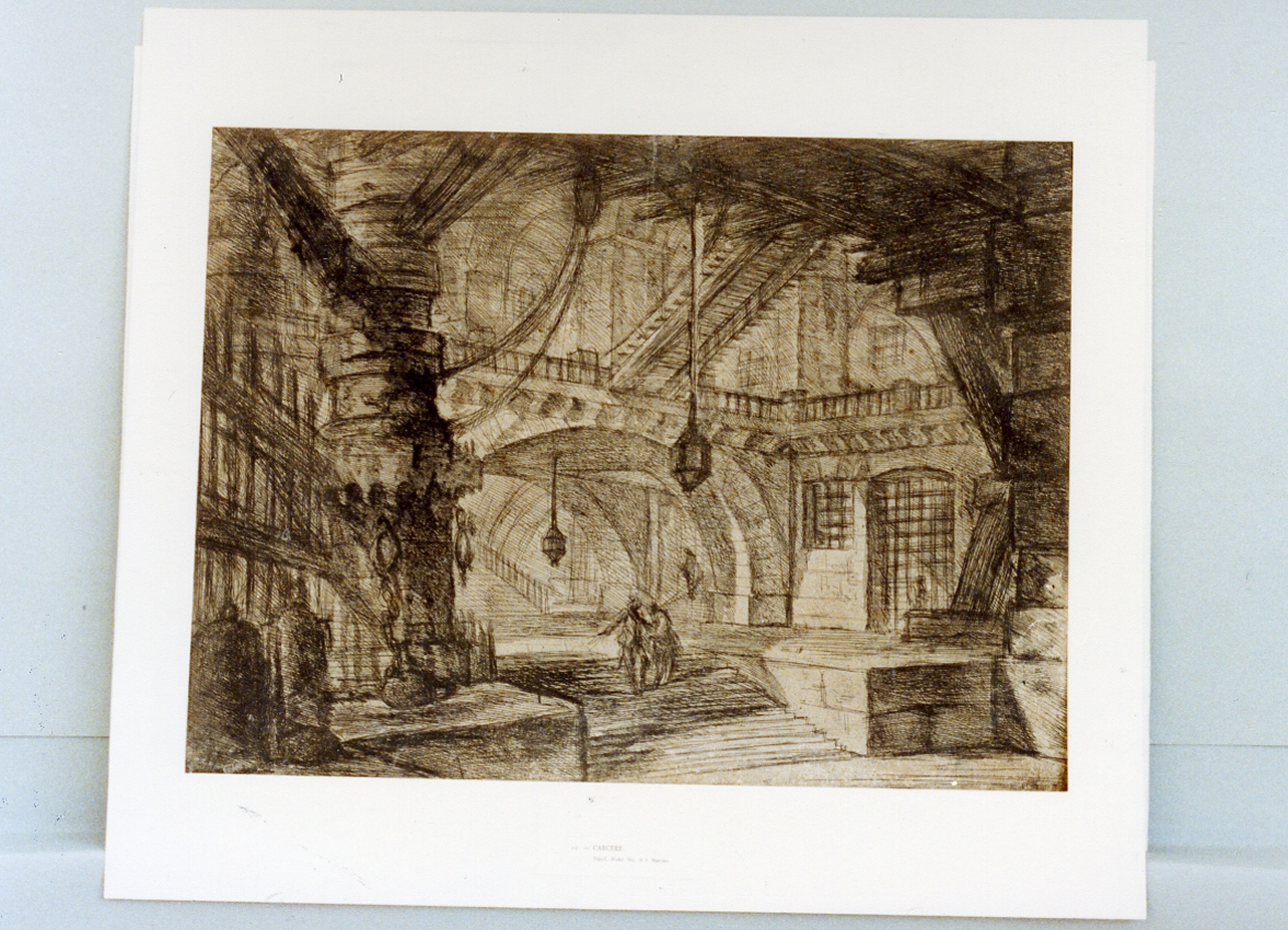carcere (stampa tagliata) di Piranesi Giovanni Battista (sec. XVIII)