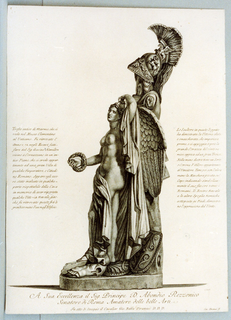 figura femminile (stampa) di Piranesi Giovanni Battista (sec. XVIII)